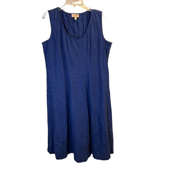 Choices Women's Navy Blue Scoop Neck Sleeveless Mini Dress Size Large - Picture 10 of 13